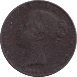 1845 FARTHING ( NF ) - FARTHING - Cambridgeshire Coins