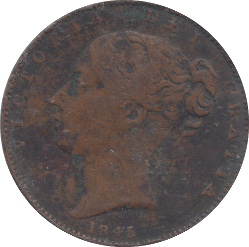 1845 FARTHING ( NF ) - FARTHING - Cambridgeshire Coins