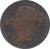 1845 FARTHING ( NF ) - FARTHING - Cambridgeshire Coins
