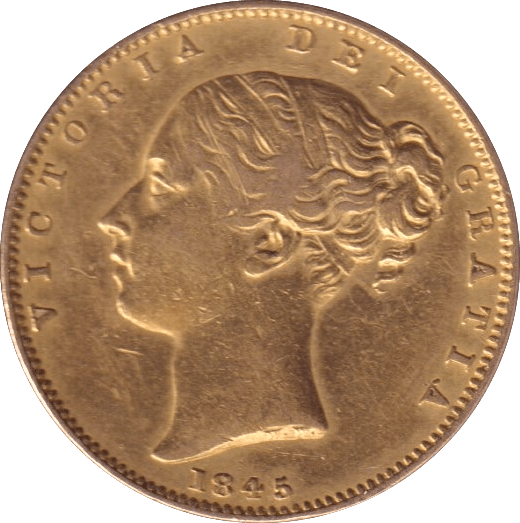 1845 GOLD SOVEREIGN ( GVF ) - SOVEREIGN - Cambridgeshire Coins