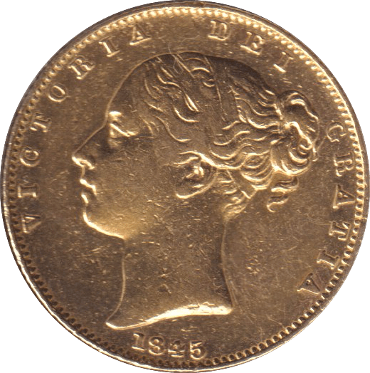 1845 GOLD SOVEREIGN ( GVF ) - SOVEREIGN - Cambridgeshire Coins