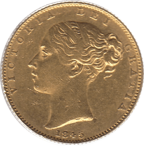 1845 GOLD SOVEREIGN ( GVF ) - SOVEREIGN - Cambridgeshire Coins