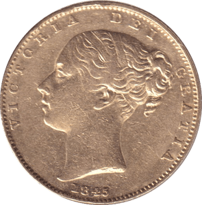 1845 GOLD SOVEREIGN ( GVF ) - SOVEREIGN - Cambridgeshire Coins