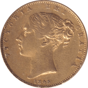 1845 GOLD SOVEREIGN ( VF ) - SOVEREIGN - Cambridgeshire Coins