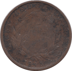 1845 HALF CENT NOVA SCOTIA 1 - WORLD COINS - Cambridgeshire Coins