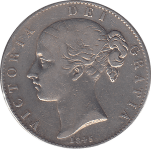 1845 HALF CROWN ( GF ) - WORLD COINS - Cambridgeshire Coins
