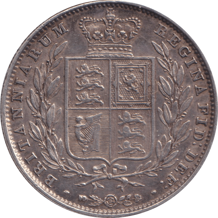 1845 HALFCROWN ( EF ) - HALFCROWN - Cambridgeshire Coins