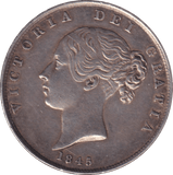 1845 HALFCROWN ( EF ) - HALFCROWN - Cambridgeshire Coins