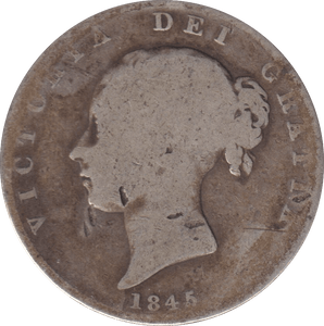 1845 HALFCROWN ( FAIR ) - HALFCROWN - Cambridgeshire Coins