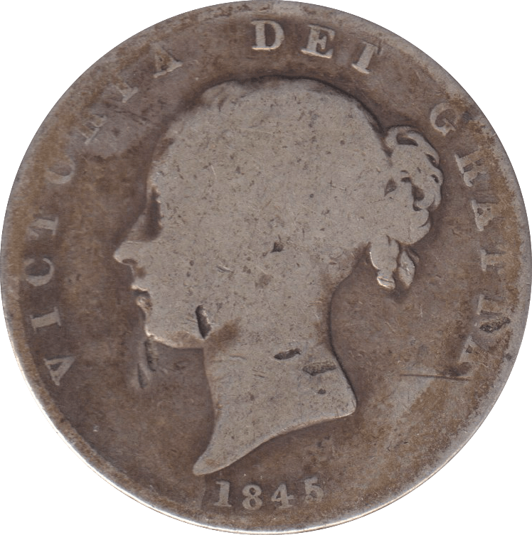 1845 HALFCROWN ( FAIR ) - HALFCROWN - Cambridgeshire Coins