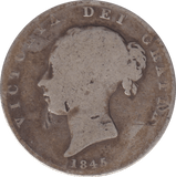 1845 HALFCROWN ( FAIR ) - HALFCROWN - Cambridgeshire Coins