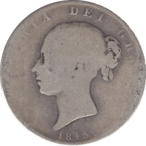 1845 HALFCROWN ( FAIR ) - HALFCROWN - Cambridgeshire Coins