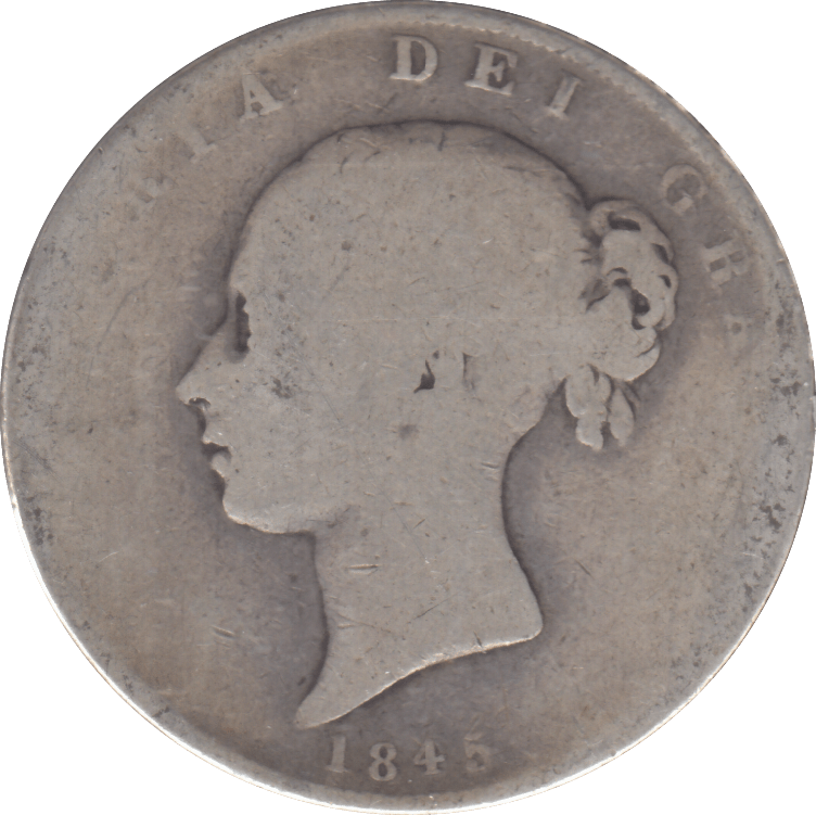 1845 HALFCROWN ( FAIR ) - HALFCROWN - Cambridgeshire Coins