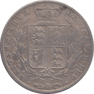 1845 HALFCROWN ( FINE ) - HALFCROWN - Cambridgeshire Coins