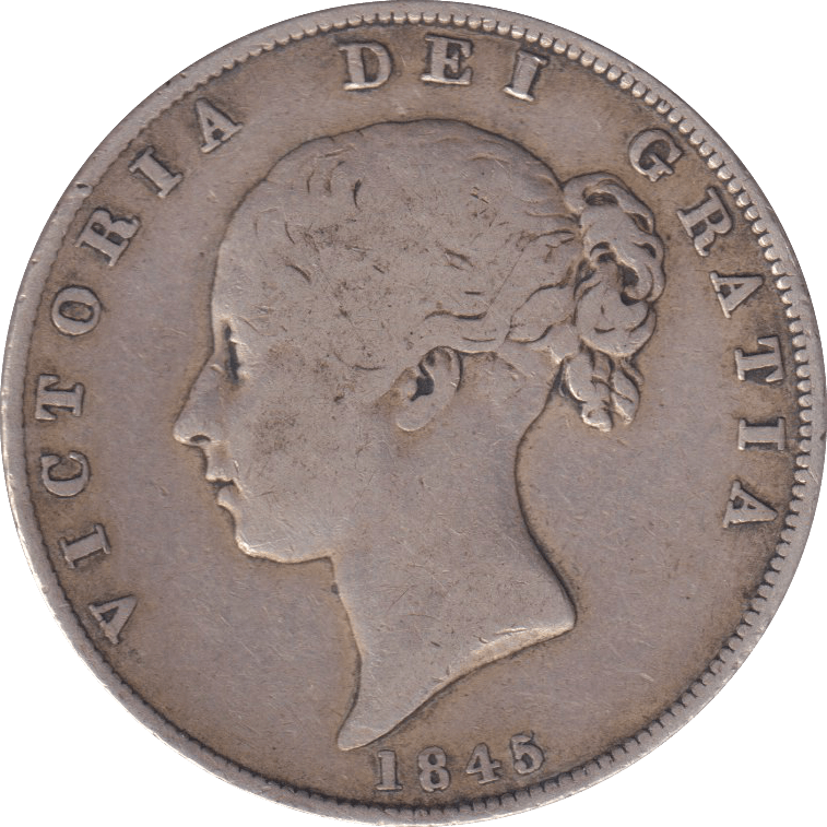 1845 HALFCROWN ( GF ) - HALFCROWN - Cambridgeshire Coins