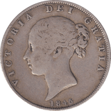 1845 HALFCROWN ( GF ) - HALFCROWN - Cambridgeshire Coins