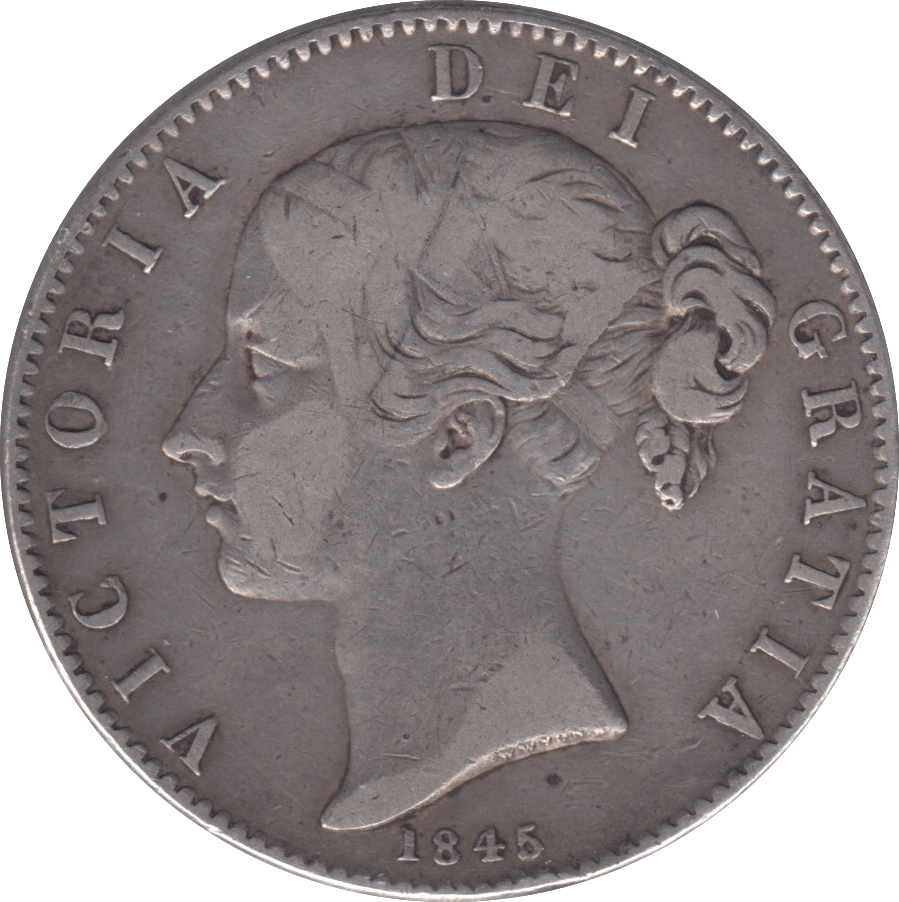 1845 HALFCROWN ( GF ) - Halfcrown - Cambridgeshire Coins