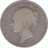 1845 HALFCROWN ( NF ) - SIXPENCE - Cambridgeshire Coins