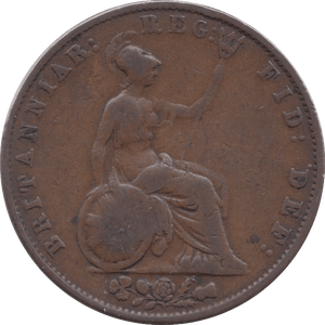 1845 HALFPENNY ( FINE ) - HALFPENNY - Cambridgeshire Coins