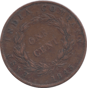 1845 MALAYSIA ONE CENT EAST INDIA COMPANY - WORLD COINS - Cambridgeshire Coins
