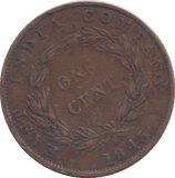 1845 MALAYSIA ONE CENT EAST INDIA COMPANY - WORLD COINS - Cambridgeshire Coins