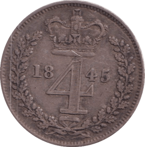 1845 MAUNDY FOURPENCE ( GF ) - MAUNDY FOURPENCE - Cambridgeshire Coins