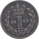 1845 MAUNDY ONE PENNY ( GVF ) - MAUNDY ONE PENNY - Cambridgeshire Coins