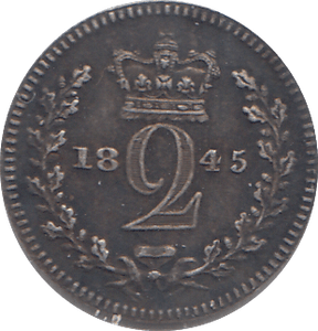 1845 MAUNDY TWOPENCE ( GVF ) - MAUNDY TWOPENCE - Cambridgeshire Coins