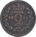 1845 MAUNDY TWOPENCE ( GVF ) - MAUNDY TWOPENCE - Cambridgeshire Coins