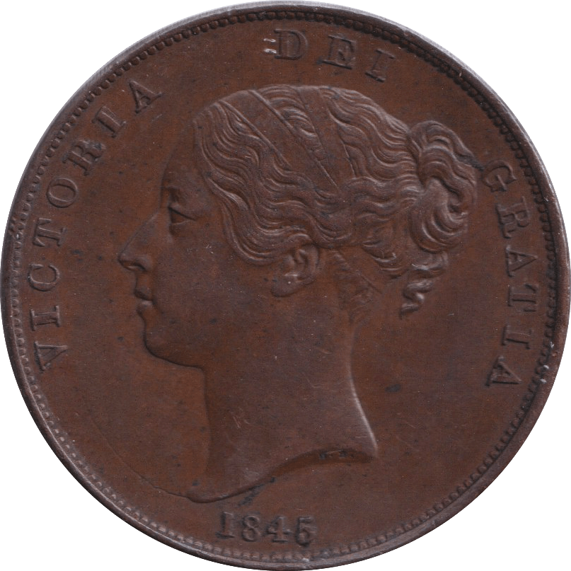 1845 PENNY ( AUNC ) - PENNY - Cambridgeshire Coins