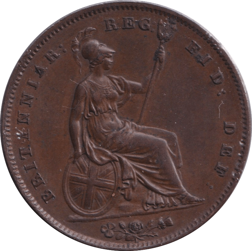 1845 PENNY ( AUNC ) - PENNY - Cambridgeshire Coins