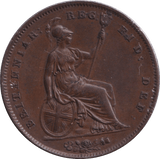 1845 PENNY ( AUNC ) - PENNY - Cambridgeshire Coins
