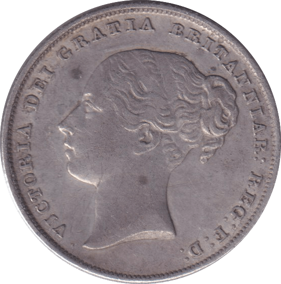 1845 SHILLING ( GVF ) - SHILLING - Cambridgeshire Coins