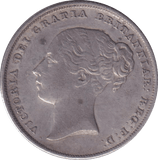 1845 SHILLING ( GVF ) - SHILLING - Cambridgeshire Coins