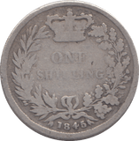 1845 SHILLING ( NF ) - SHILLING - Cambridgeshire Coins