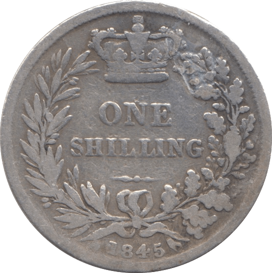 1845 SHILLING ( NF ) - Shilling - Cambridgeshire Coins