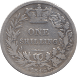 1845 SHILLING ( NF ) - Shilling - Cambridgeshire Coins