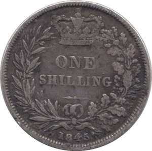 1845 SHILLING ( NF ) - Shilling - Cambridgeshire Coins