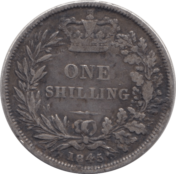 1845 SHILLING ( NF ) - Shilling - Cambridgeshire Coins