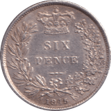 1845 SIXPENCE ( AUNC ) - SIXPENCE - Cambridgeshire Coins