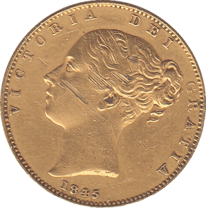1845 SOVEREIGN ( VF ) - SOVEREIGN - Cambridgeshire Coins