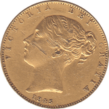 1845 SOVEREIGN ( VF ) - SOVEREIGN - Cambridgeshire Coins