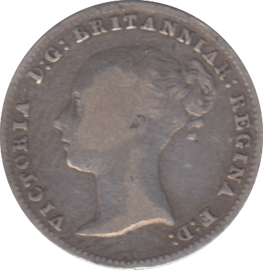 1845 THREEPENCE ( FINE ) - THREEPENCE - Cambridgeshire Coins