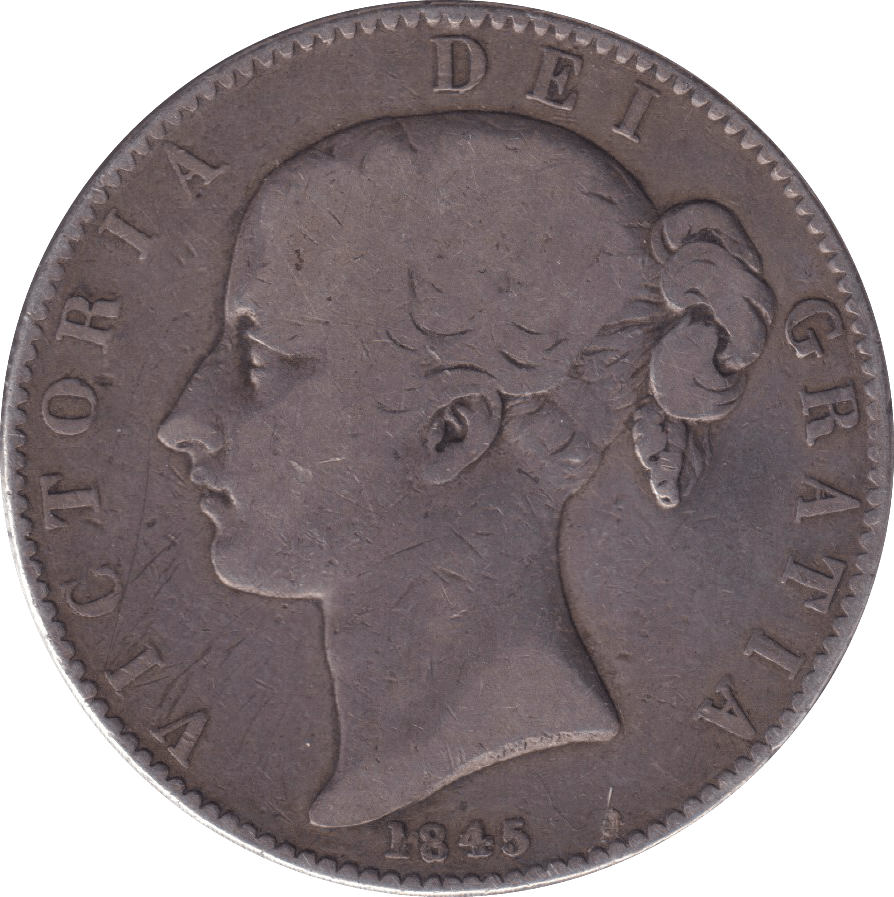 1845 VIII CROWN ( FINE ) - CROWN - Cambridgeshire Coins