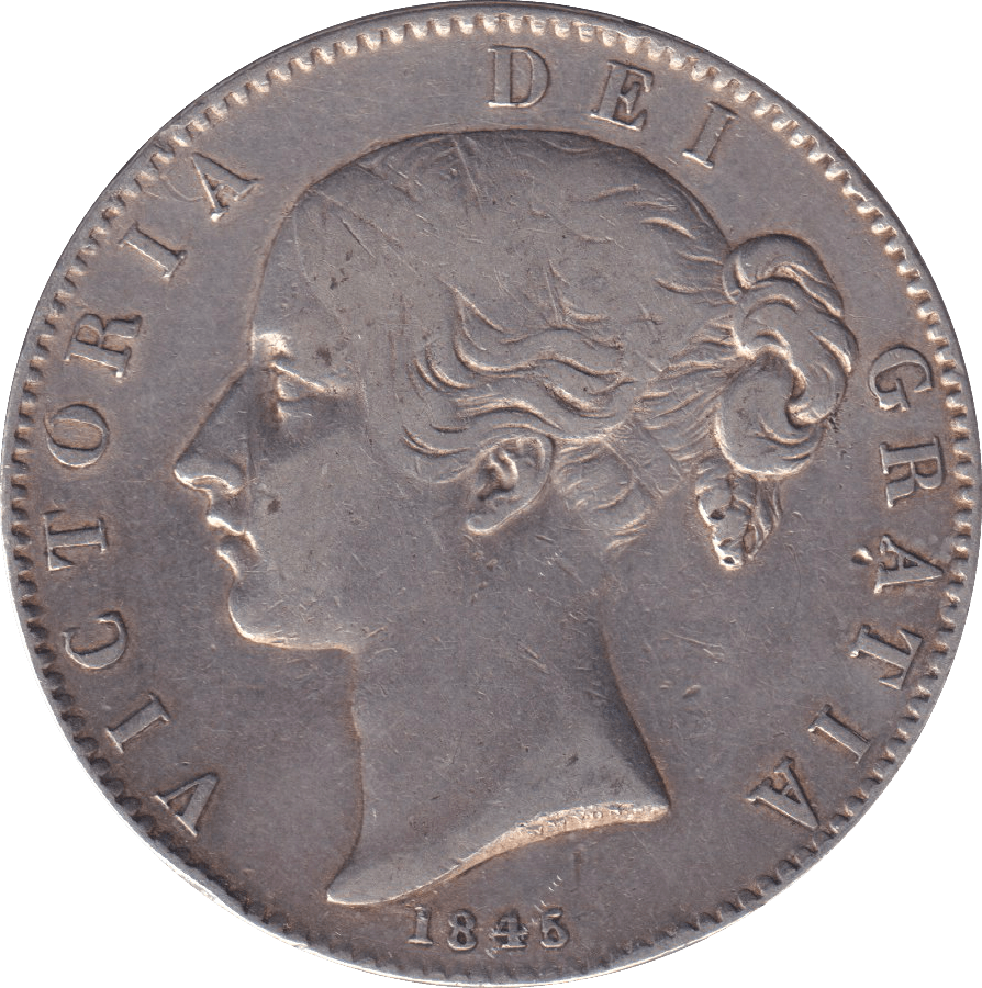 1845 VIII CROWN XI CINQUEFOIL STAR ( VF ) - CROWN - Cambridgeshire Coins