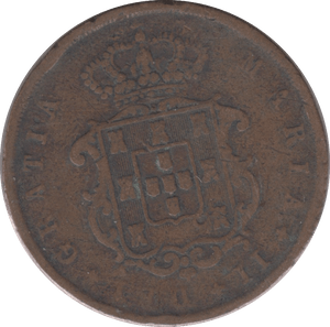1846 10 REIS PORTUGAL - WORLD COINS - Cambridgeshire Coins