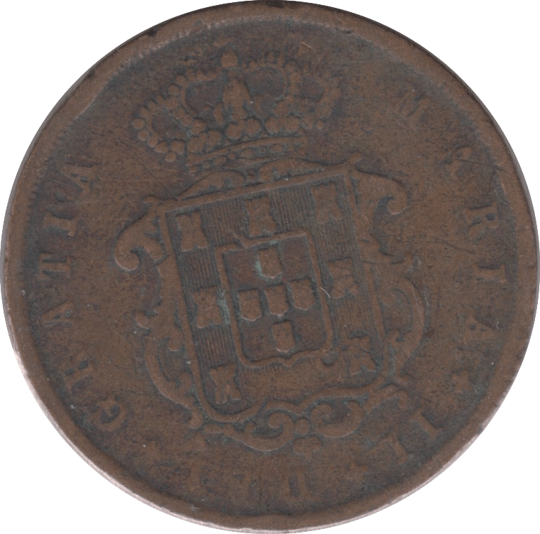 1846 10 REIS PORTUGAL - WORLD COINS - Cambridgeshire Coins