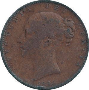 1846 FARTHING ( FINE ) - FARTHING - Cambridgeshire Coins