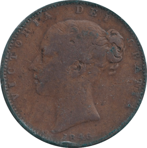 1846 FARTHING ( FINE ) - FARTHING - Cambridgeshire Coins