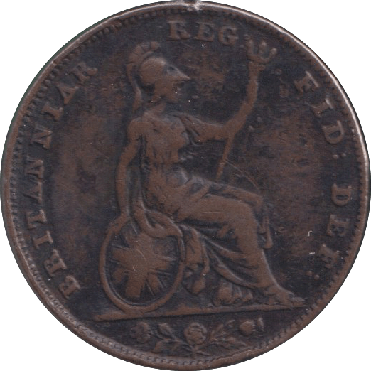 1846 FARTHING ( FINE ) - FARTHING - Cambridgeshire Coins